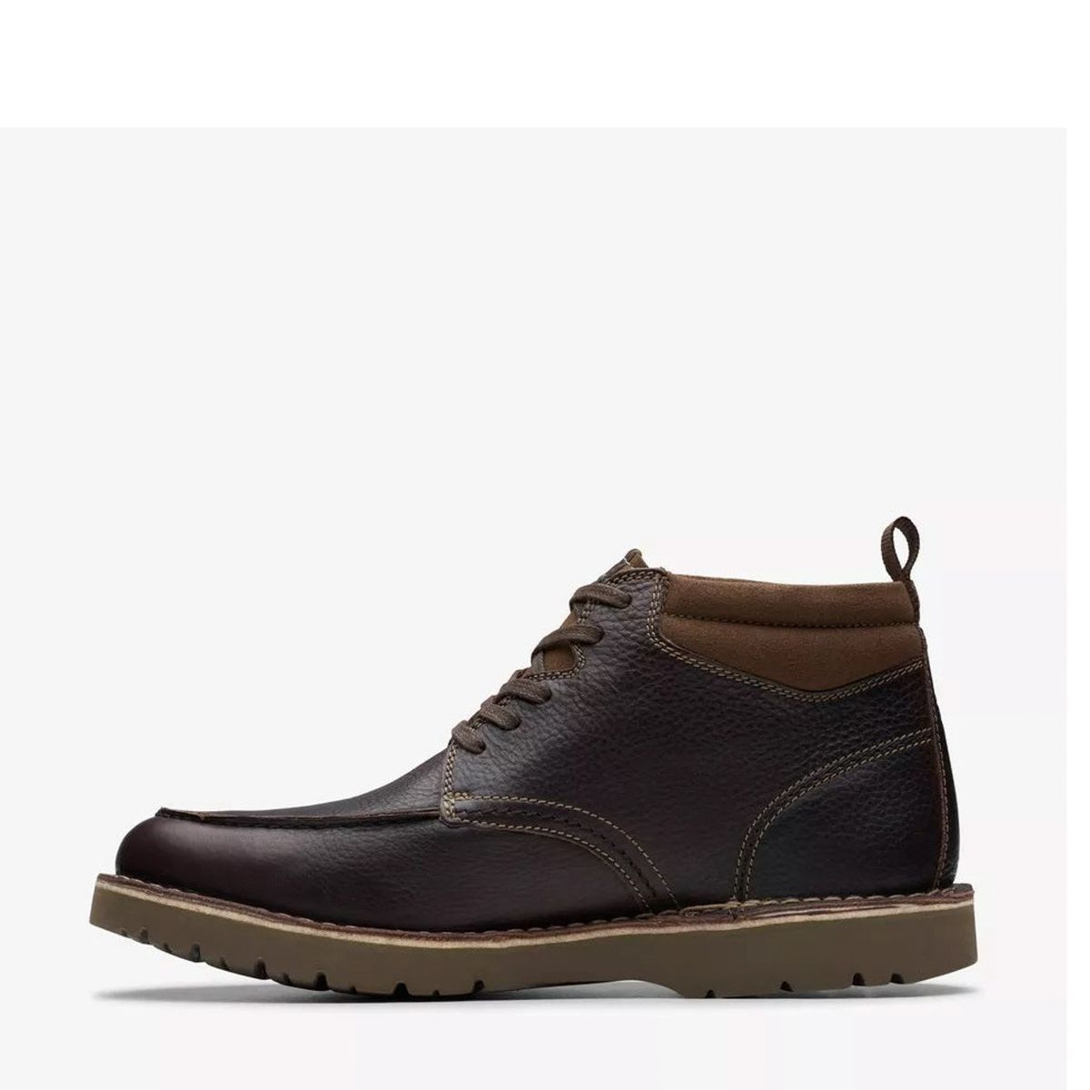 CLARKS - Bota Hombre Cuero Café Clarks