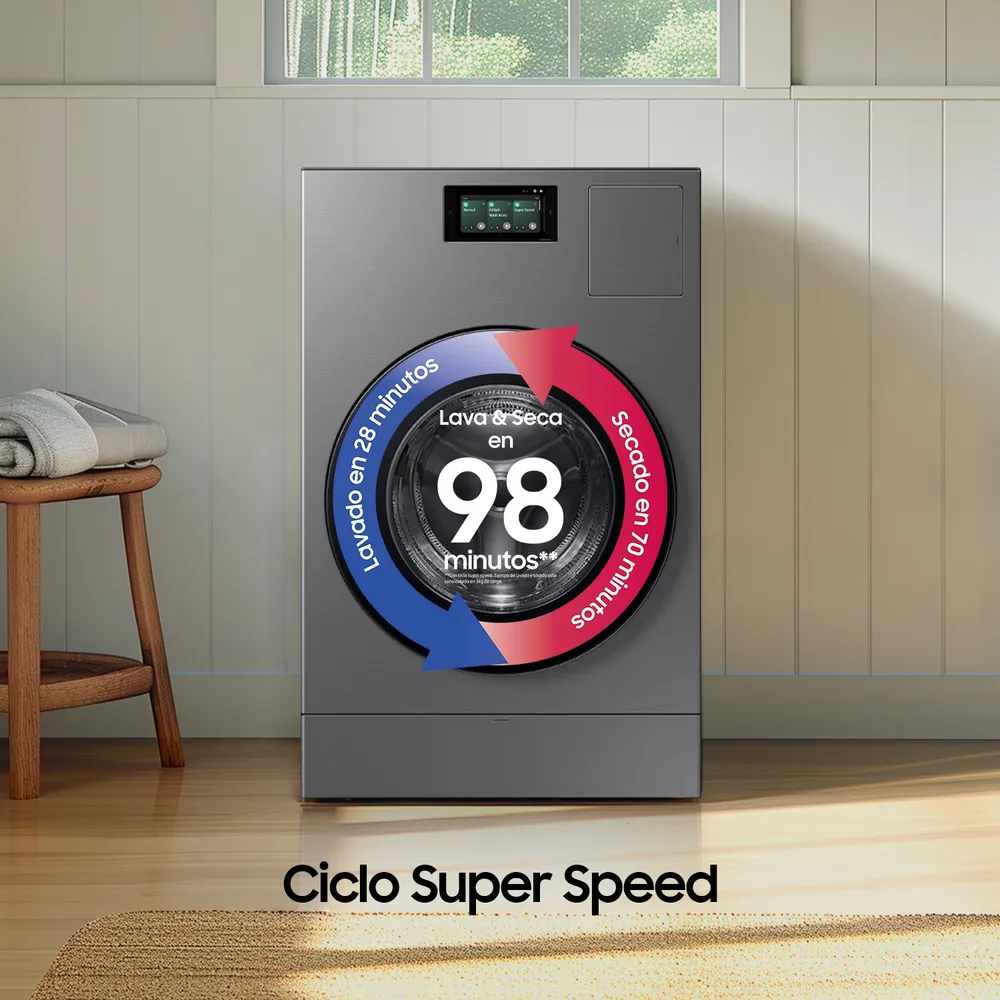 Samsung Bespoke AI WD25DB8995BZ 25/15 kg, foto 4