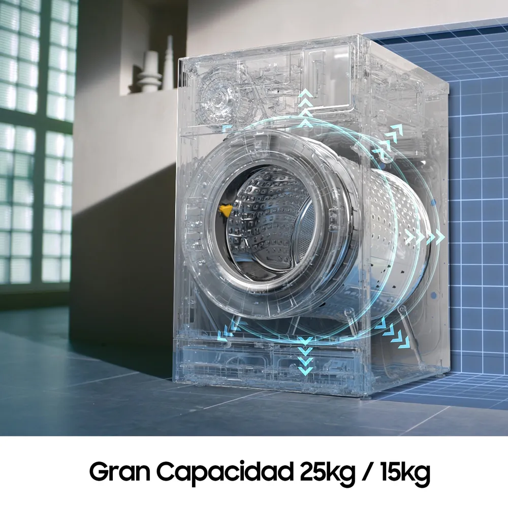 Samsung Bespoke AI WD25DB8995BZ 25/15 kg, foto 7