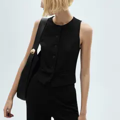 MANGO - Chaqueta Punto Roma Mujer