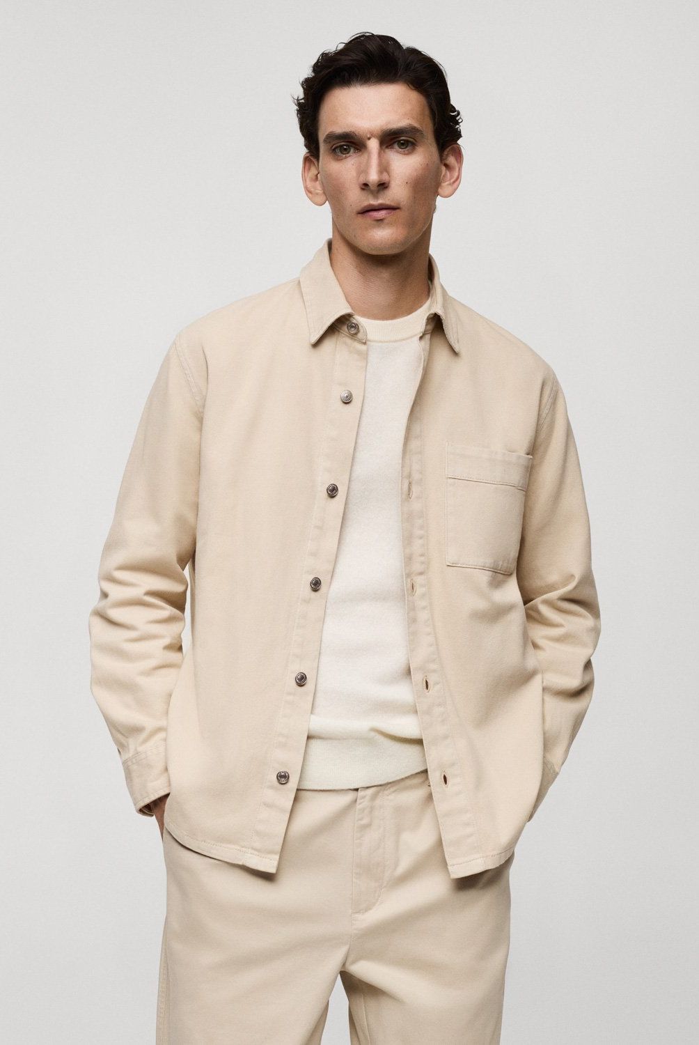 MANGO MAN - Chaqueta Vaquera Bolsillo Hombre Mango Man