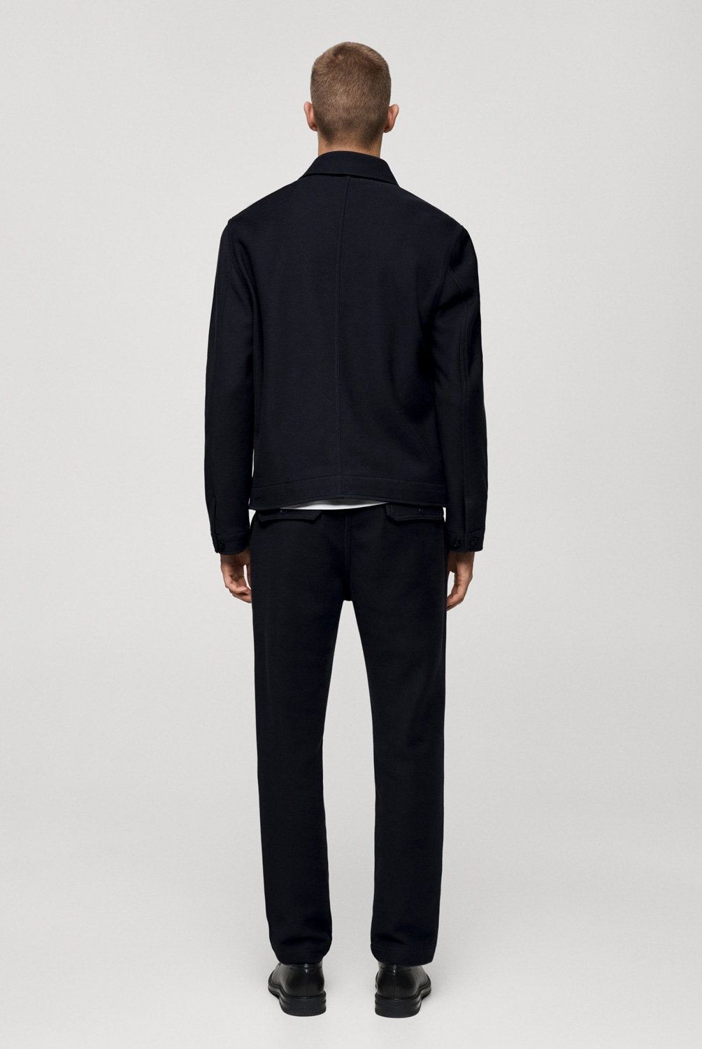 MANGO MAN - Chaqueta Twill Algodón Bolsillos Hombre Mango Man