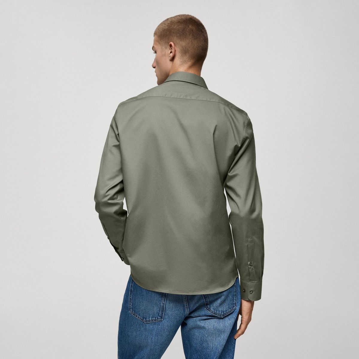 MANGO MAN - Camisa Regular Fit 100% Algodón Hombre Mango Man