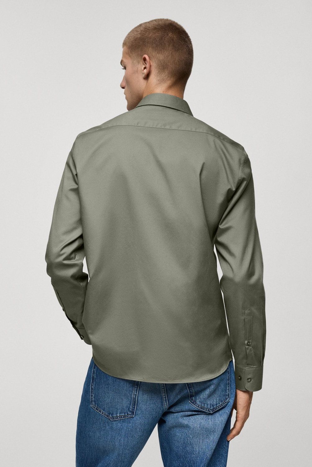MANGO MAN - Camisa Regular Fit 100% Algodón Hombre Mango Man