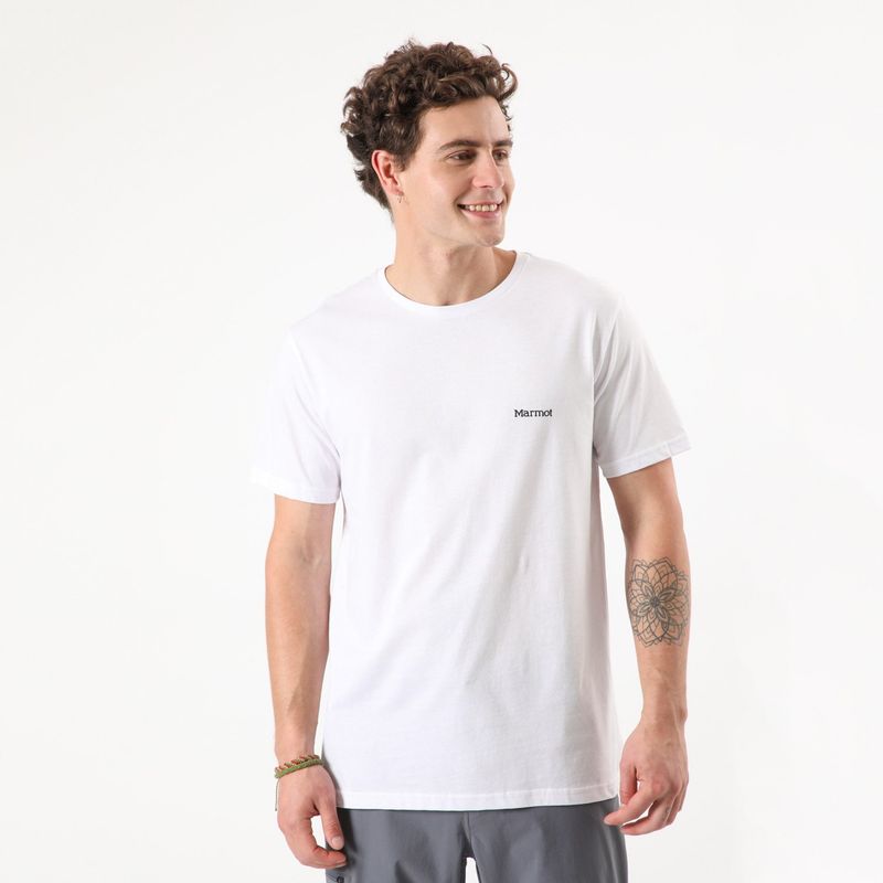 MARMOT - Polera Manga Corta Outdoor Algodón Hombre Marmot
