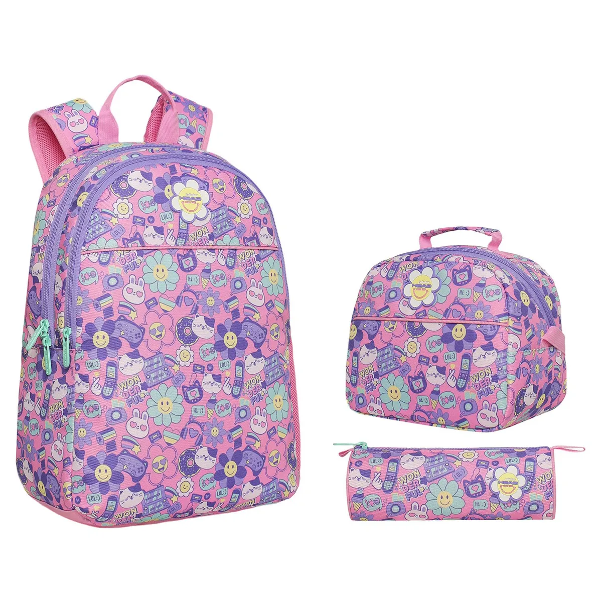 HEAD - Pack Cool Mochila Infantil + Lonchera + Estuche 25 Lts Head