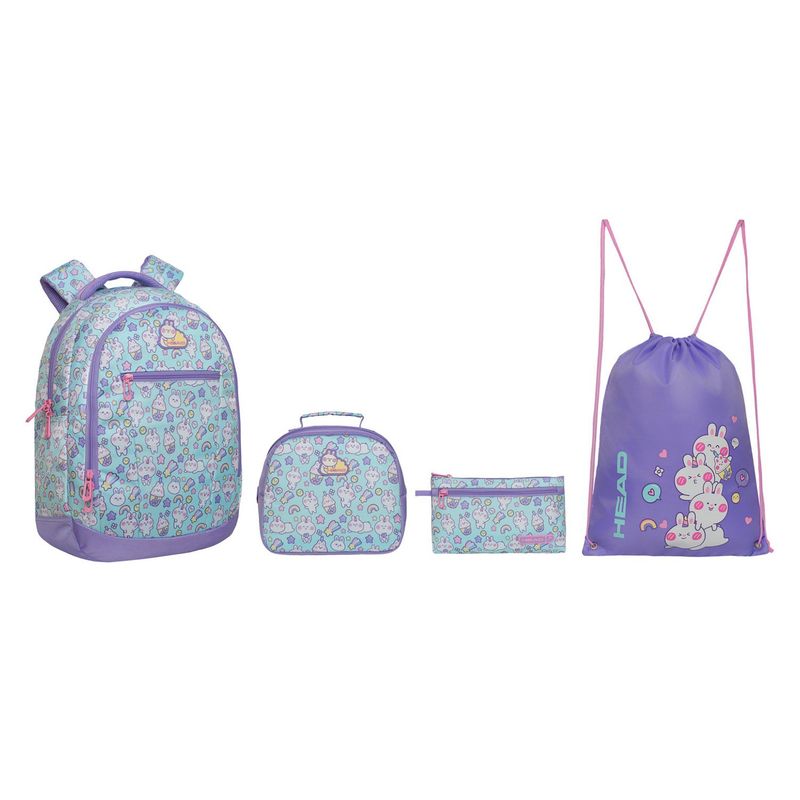 HEAD - Pack Top Mochila Juvenil + Estuche + Lonchera + Gymbag 30 lts Head