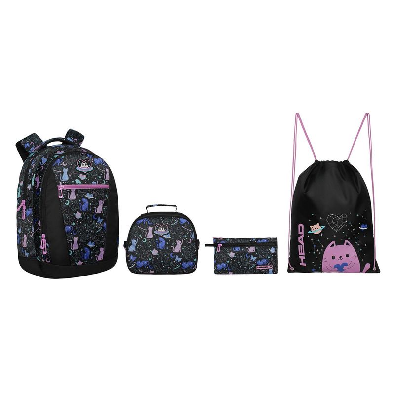 HEAD - Pack Top Mochila Juvenil + Estuche + Lonchera + Gymbag 30 lts Head