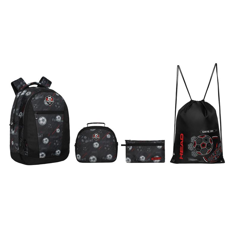 HEAD - Pack Top Mochila Juvenil + Estuche + Lonchera + Gymbag 30 lts Head