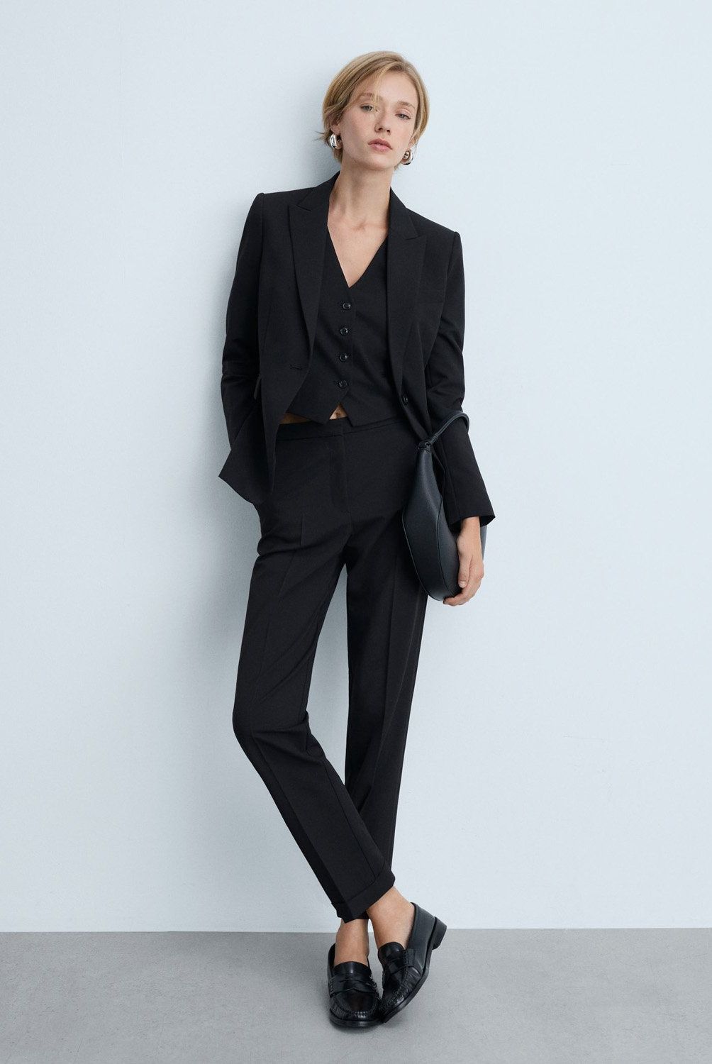 MANGO - Blazer Traje Entallada Mujer Mango