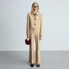 MANGO - Pantalón Fluido Flare Mujer