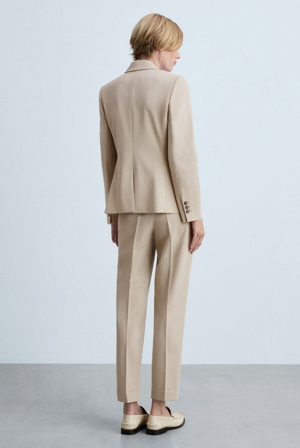 MANGO - Pantalón Recto Traje Mujer Mango
