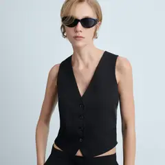 MANGO - Blazer Traje Botones Mujer