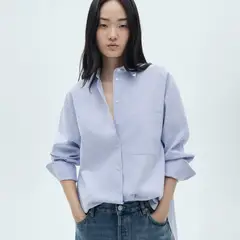 MANGO - Blusa Algodón Rayas Mujer