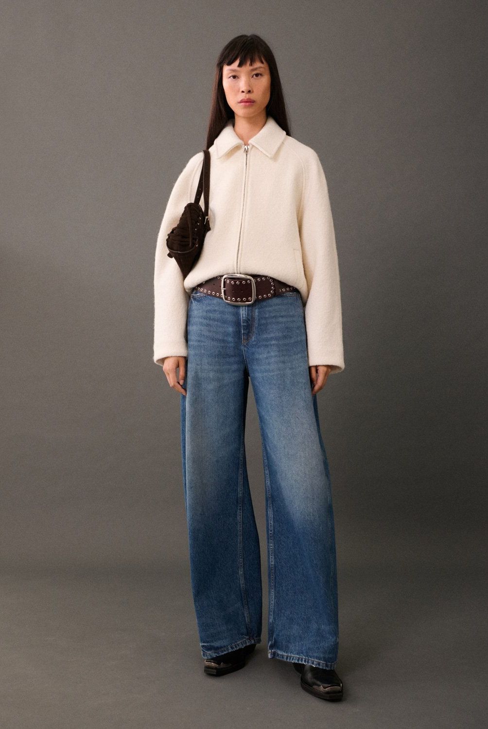 MANGO - Chaqueta Lana Bolsillos Mujer Mango