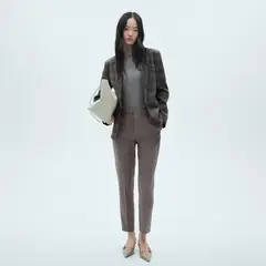 MANGO - Pantalón Skinny Tiro Medio Mujer