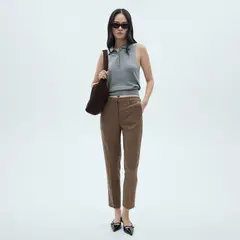 MANGO - Pantalón Skinny Tiro Medio Mujer