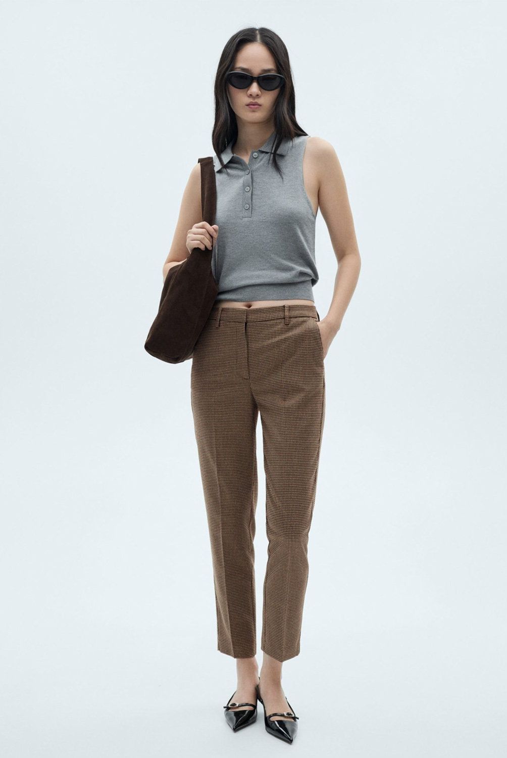 MANGO - Pantalón Skinny Tiro Medio Mujer Mango