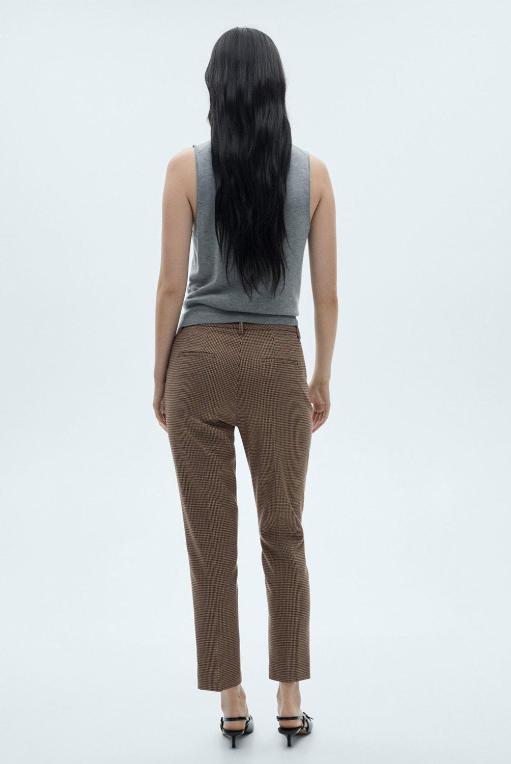 MANGO - Pantalón Skinny Tiro Medio Mujer Mango