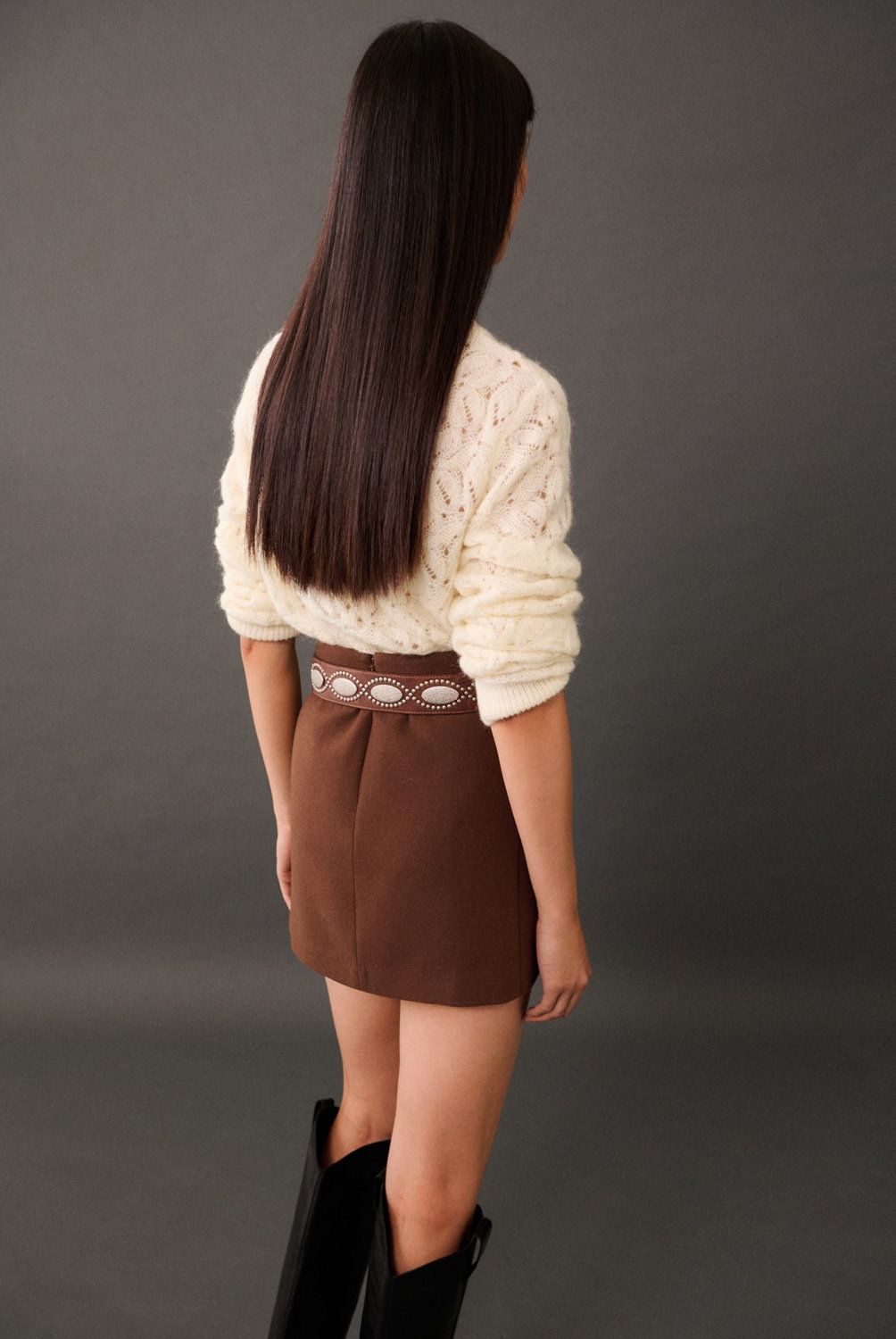 MANGO - Sweater Punto Detalles Calados Mujer Mango