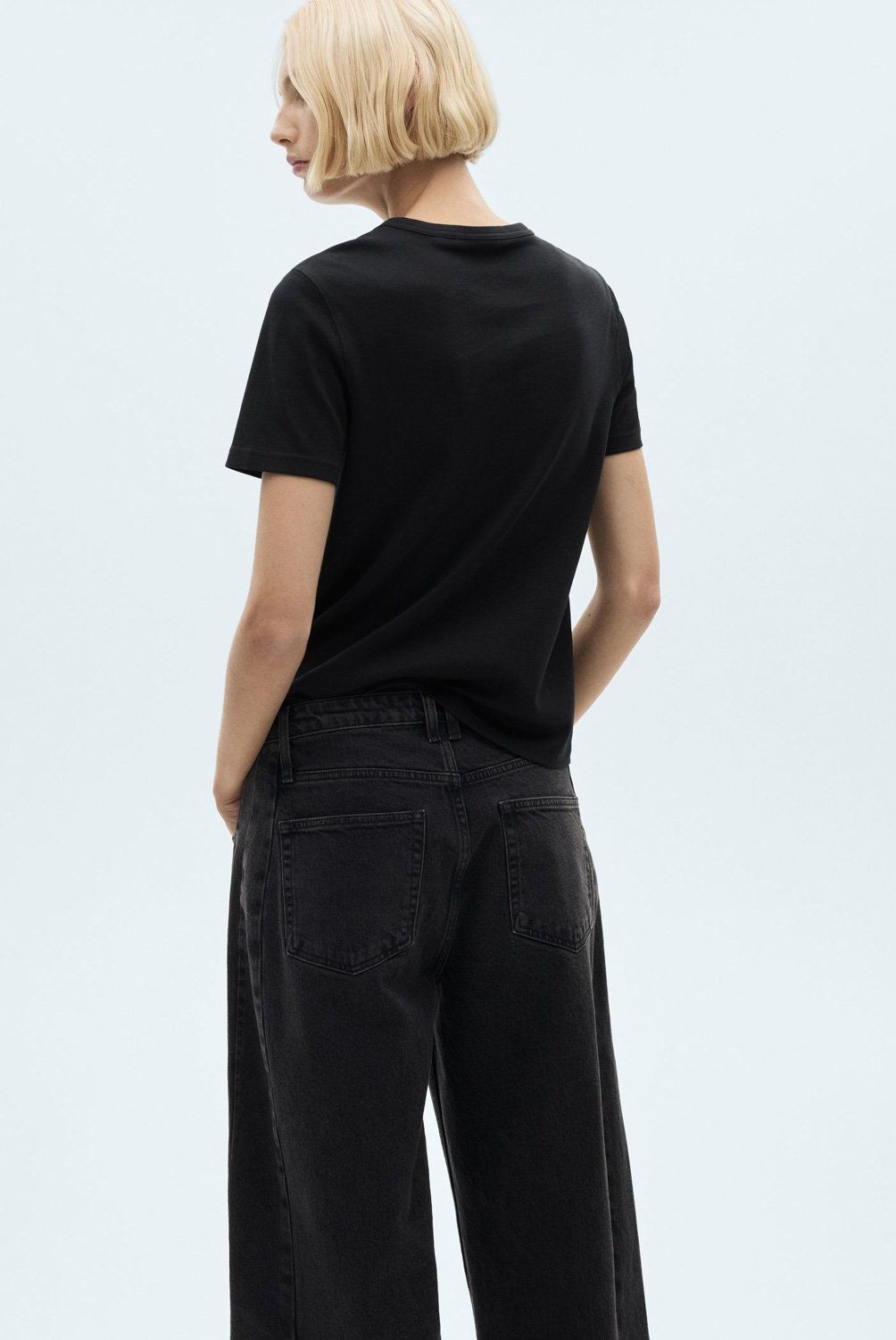 MANGO - Polera Algodón Manga Corta Mujer Mango