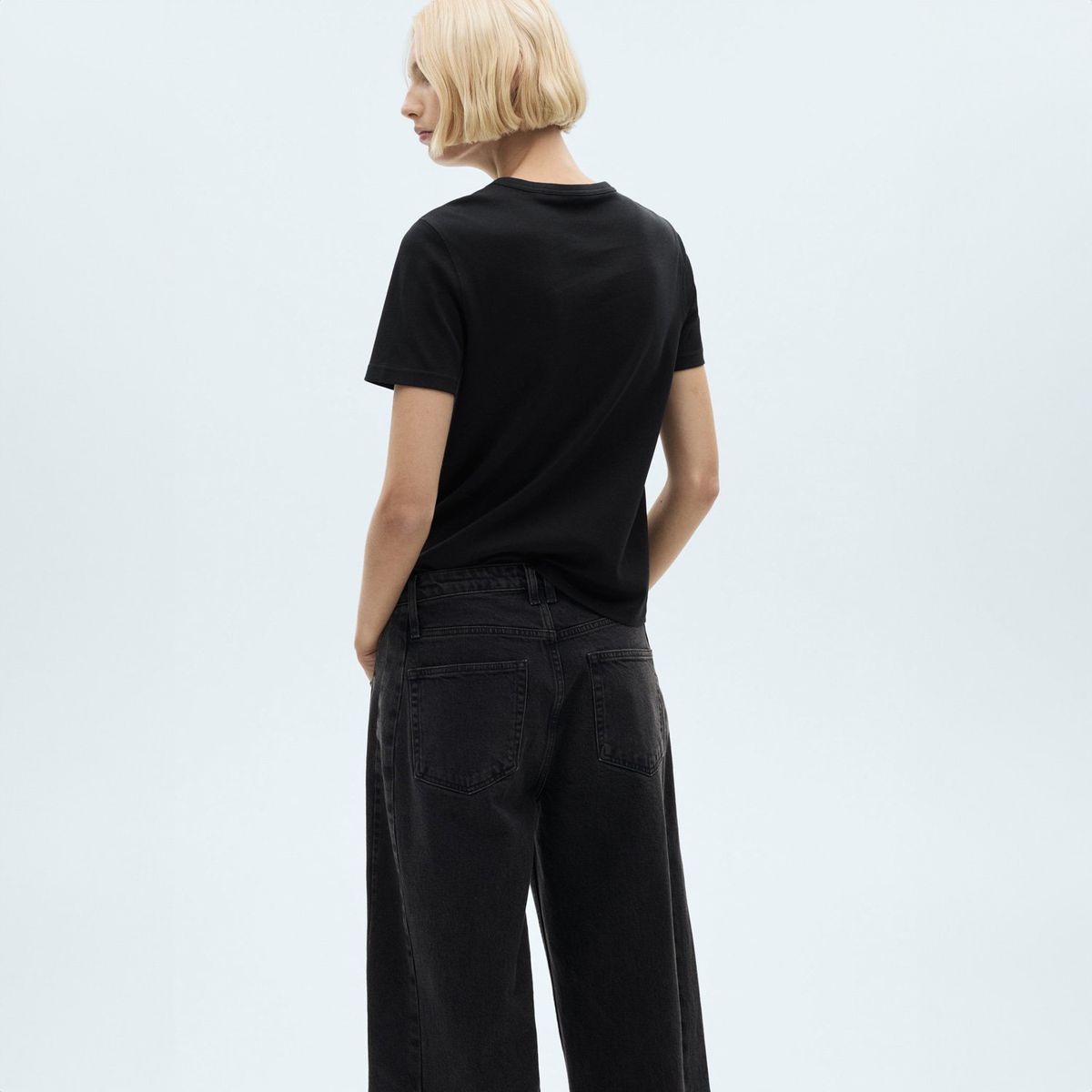 MANGO - Polera Algodón Manga Corta Mujer Mango