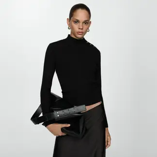 MANGO - Sweater Botones Hombro Mujer