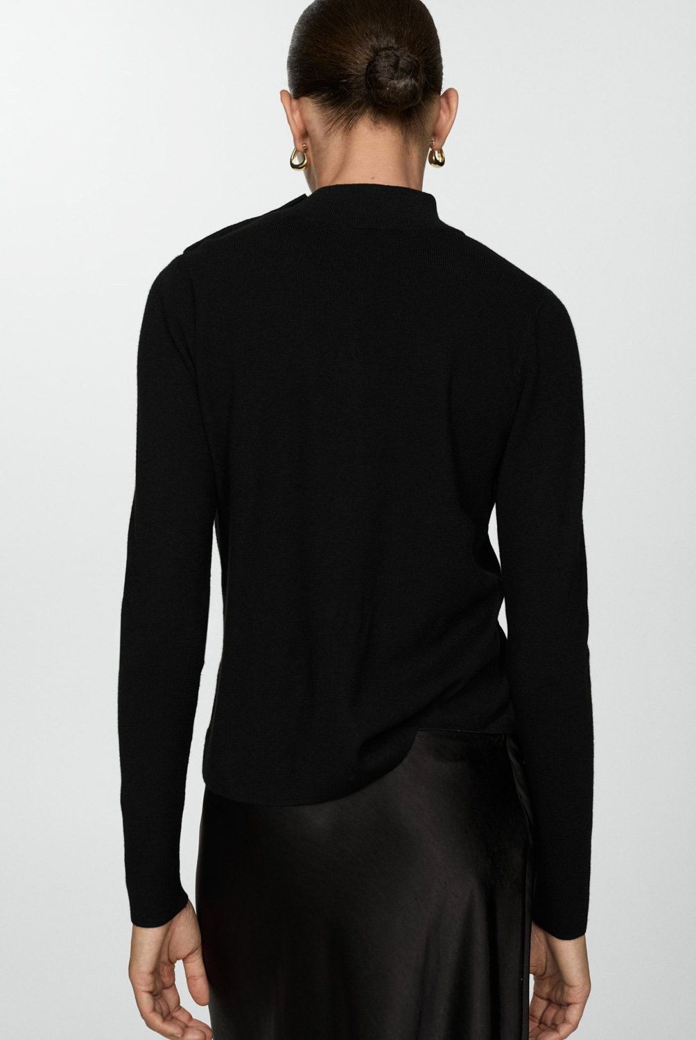 MANGO - Sweater Botones Hombro Mujer Mango