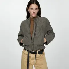 MANGO - Chaqueta Acolchada Fruncido Mujer
