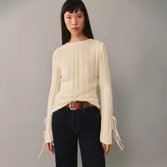 MANGO - Sweater Canalé Lazos Mujer