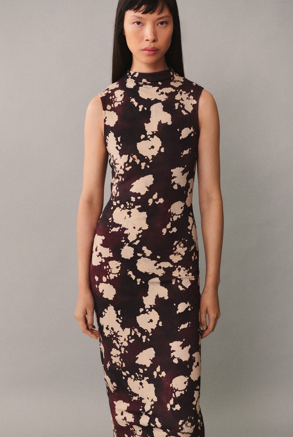MANGO - Vestido Estampado Midi Mujer  Mango