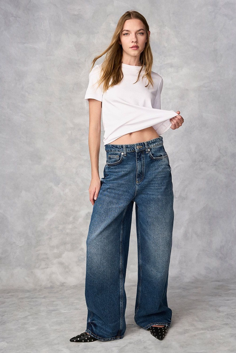MANGO - Jeans Camilla Balloon Tiro Alto Mujer Mango