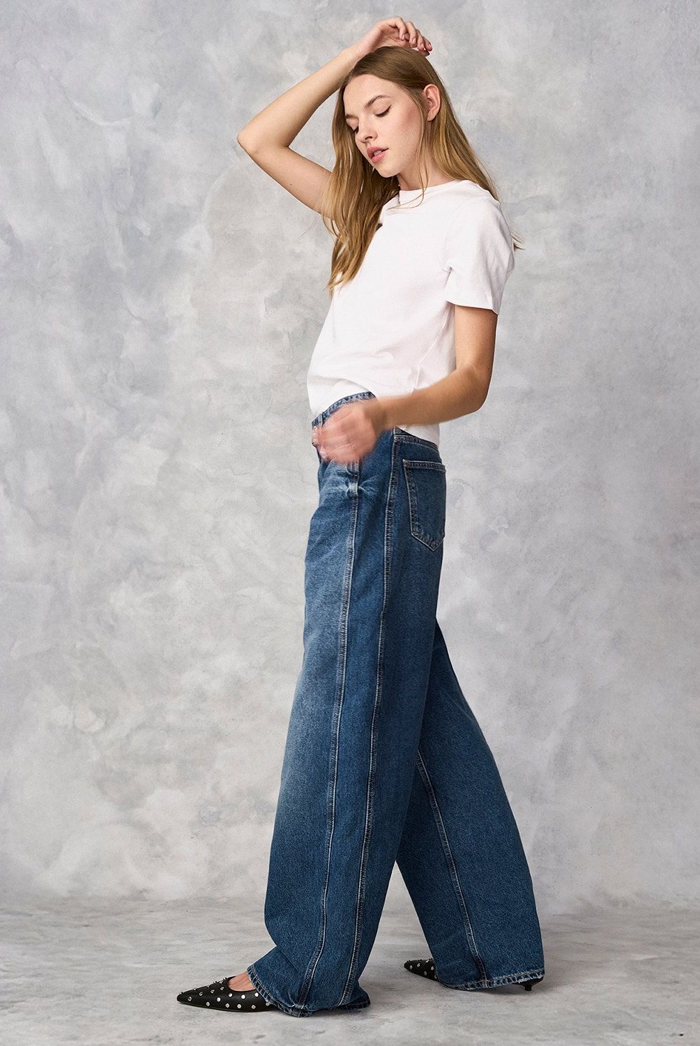 MANGO - Jeans Camilla Balloon Tiro Alto Mujer Mango