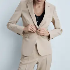 MANGO - Blazer Traje Entallada Mujer