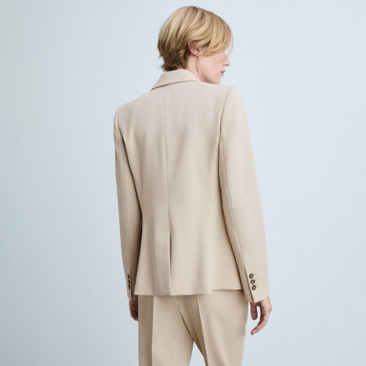 MANGO - Blazer Traje Entallada Mujer Mango