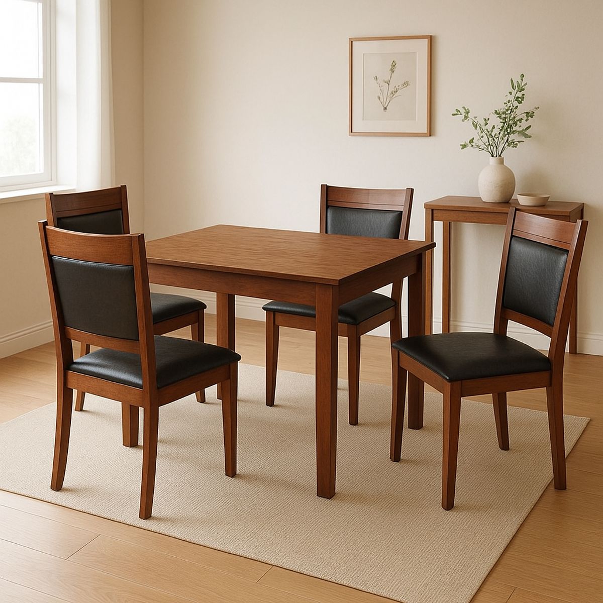 MICA - Juego De Comedor Andros 4 Puestos Mica