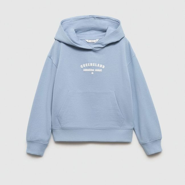 MANGO KIDS - Polerón Estampada Capucha Niña Mango Kids