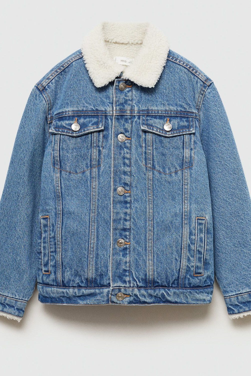MANGO KIDS - Chaqueta Vaquera Borreguito Niño Mango Kids