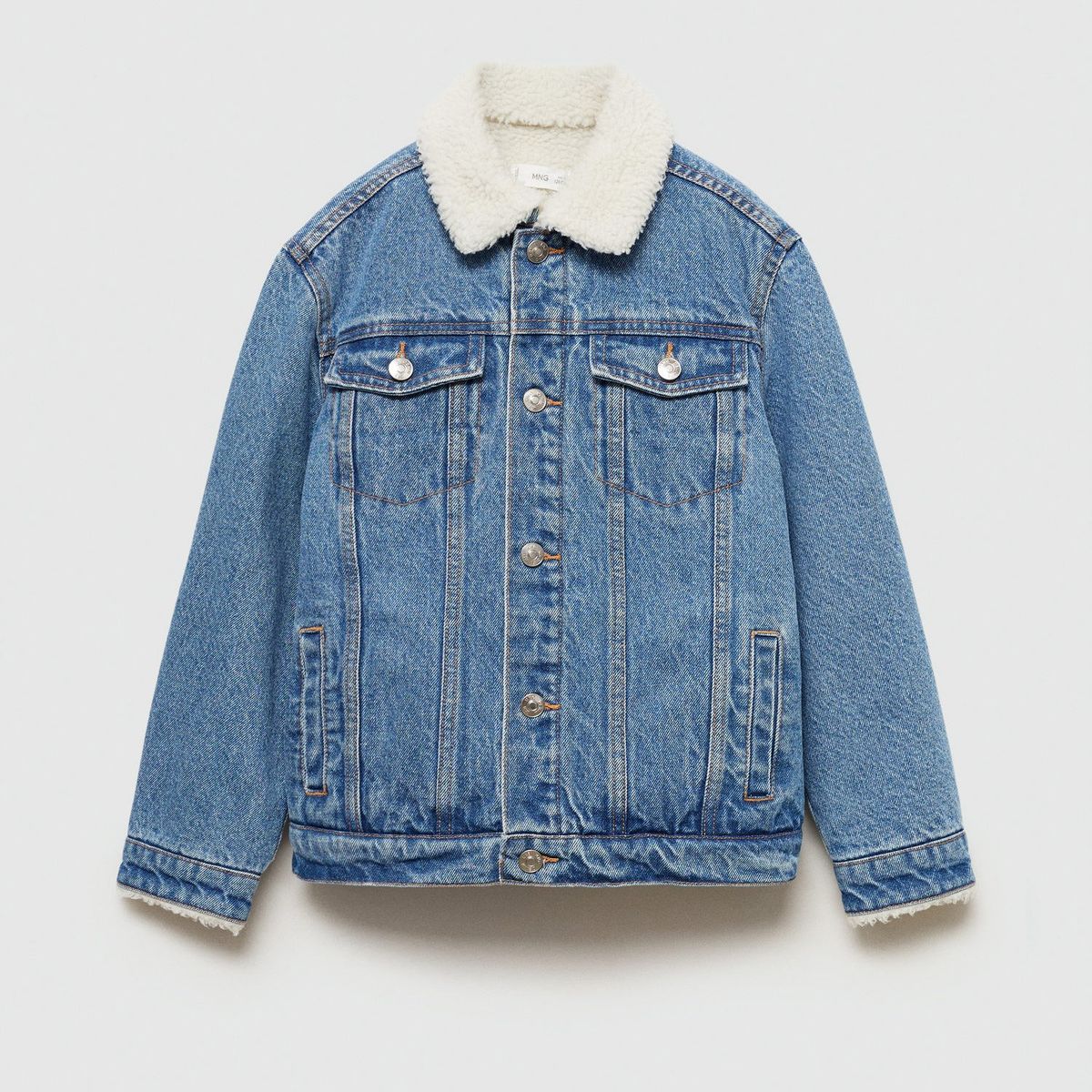 MANGO KIDS - Chaqueta Vaquera Borreguito Niño Mango Kids