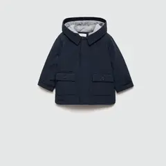 MANGO KIDS - Parka Capucha Bolsillos Bebé Niño