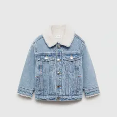 MANGO KIDS - Chaqueta Denim Borreguito Bebé Niño