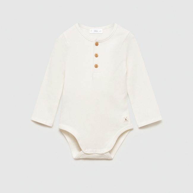 MANGO KIDS - Body Algodón Botones Unisex Bebé Mango Kids