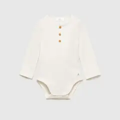 MANGO KIDS - Body Algodón Botones Unisex Bebé