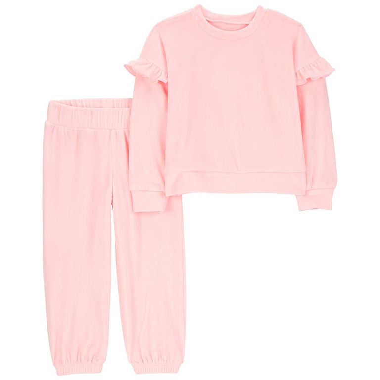 Conjunto Deportivo De 2 Piezas Con Capucha Para Niñas Adolescentes – Sudadera Y Pantalones De Forro Polar Suave