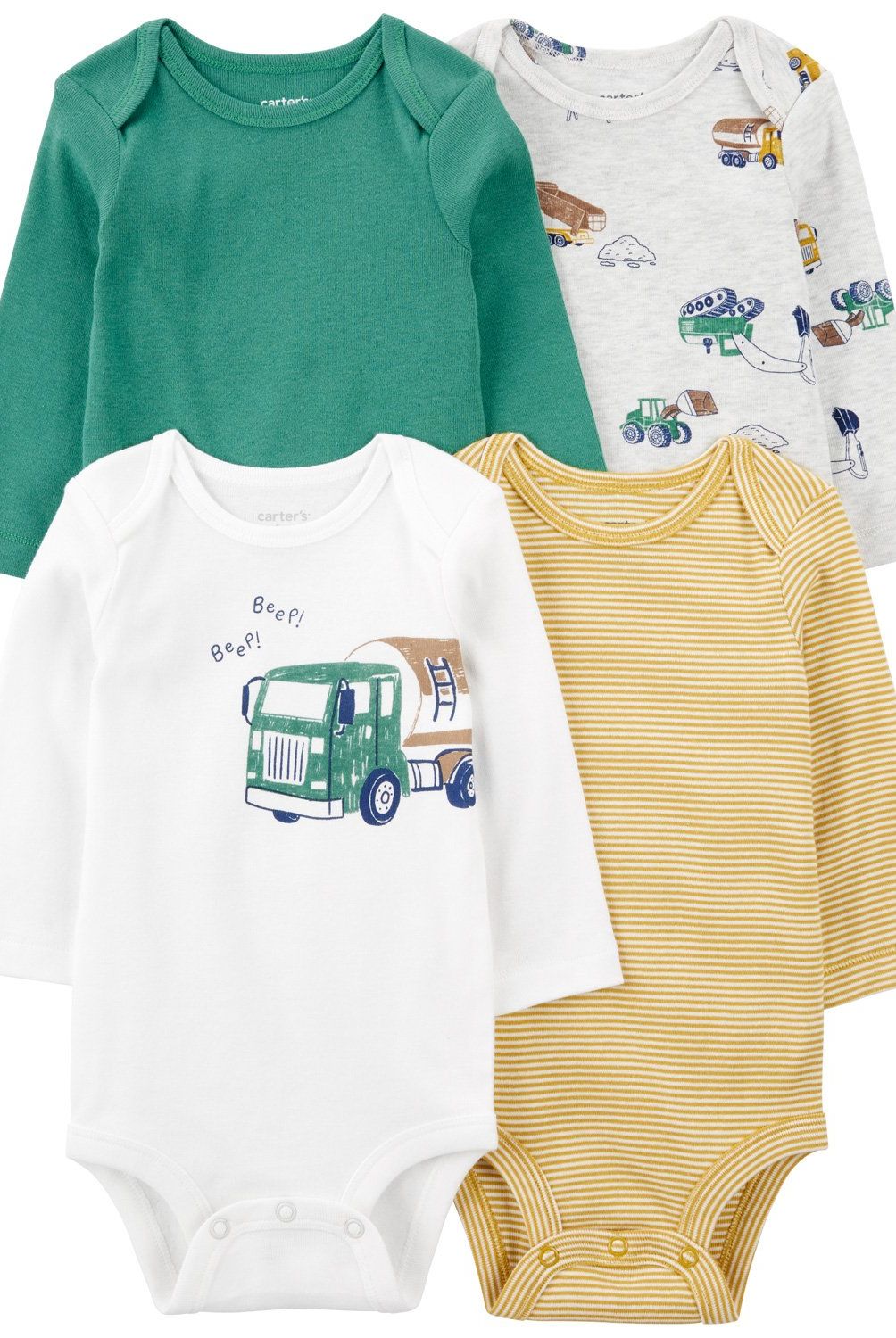 CARTER'S - Pack de Bodys Algodón 4 unidades Bebé Niño Carter's