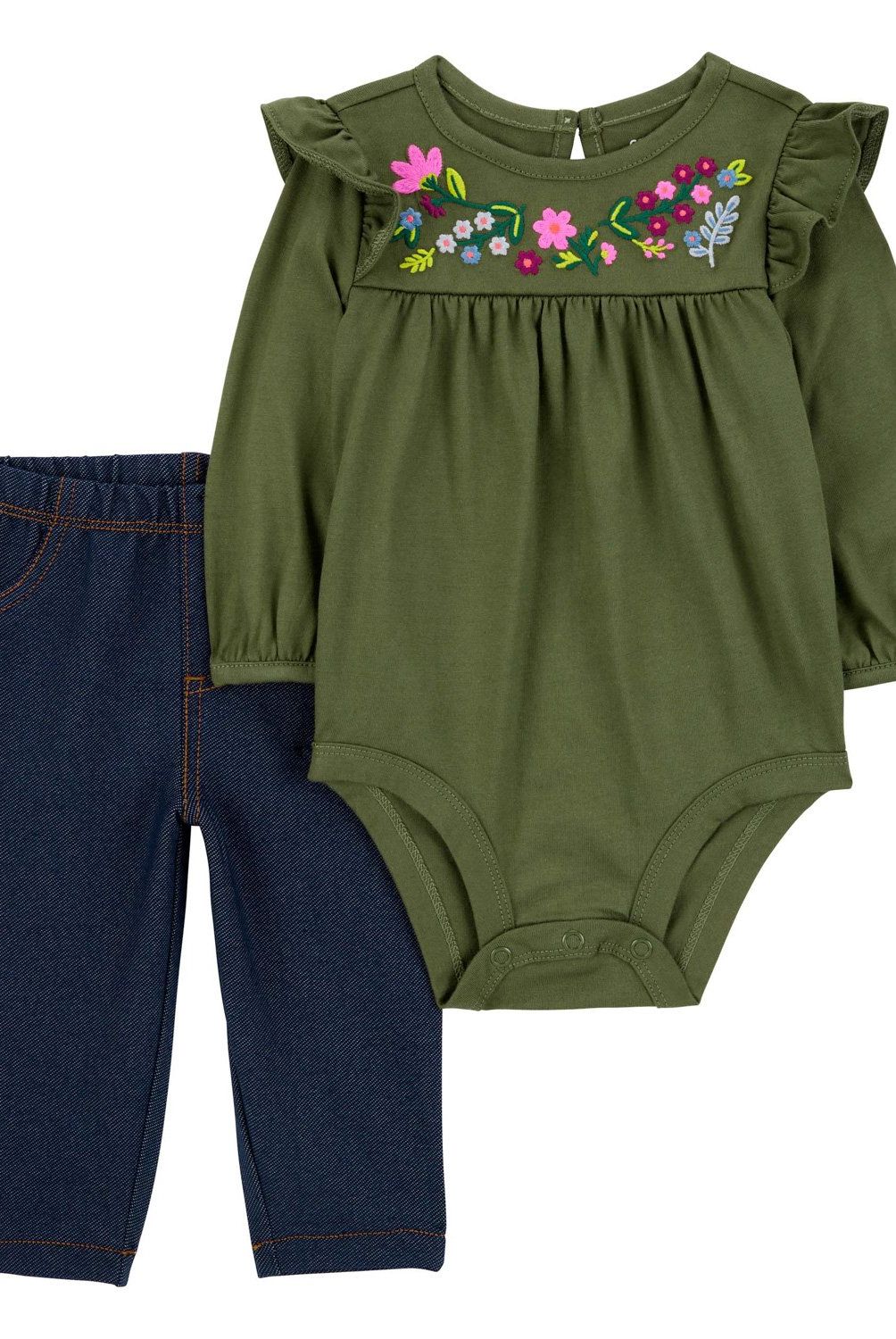 CARTER'S - Conjunto 2 Piezas Body y Pantalón Bebé Niña Carter's
