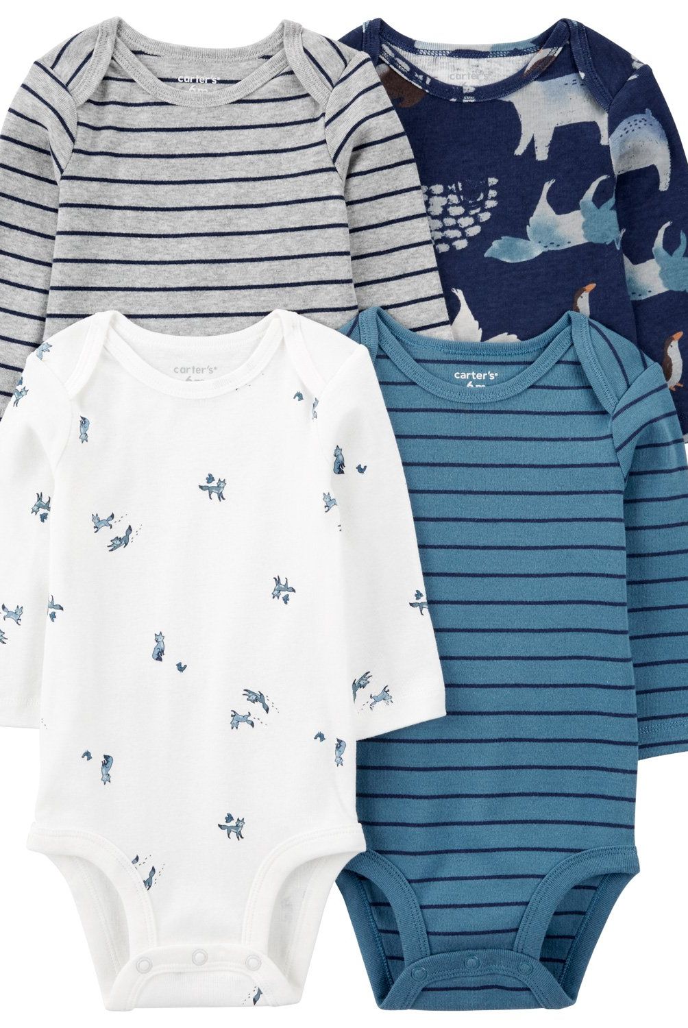 CARTER'S - Pack de Bodys Algodón 4 unidades Bebé Niño Carter's