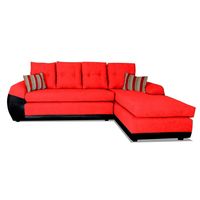 Sofá Seccional Derecho Tela 5 Cuerpos Bicolor Houston Elegant Detail