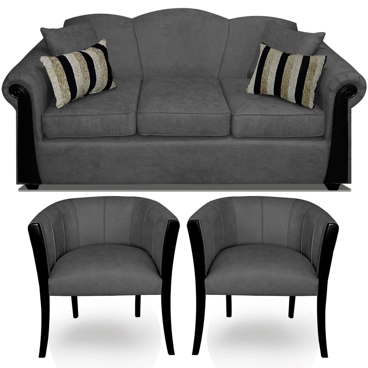 COMERCIALIZADORA ELEGANT DETAIL - Juego De Living Michigan 3 Cuerpos + 2 Sitiales Elegant Detail