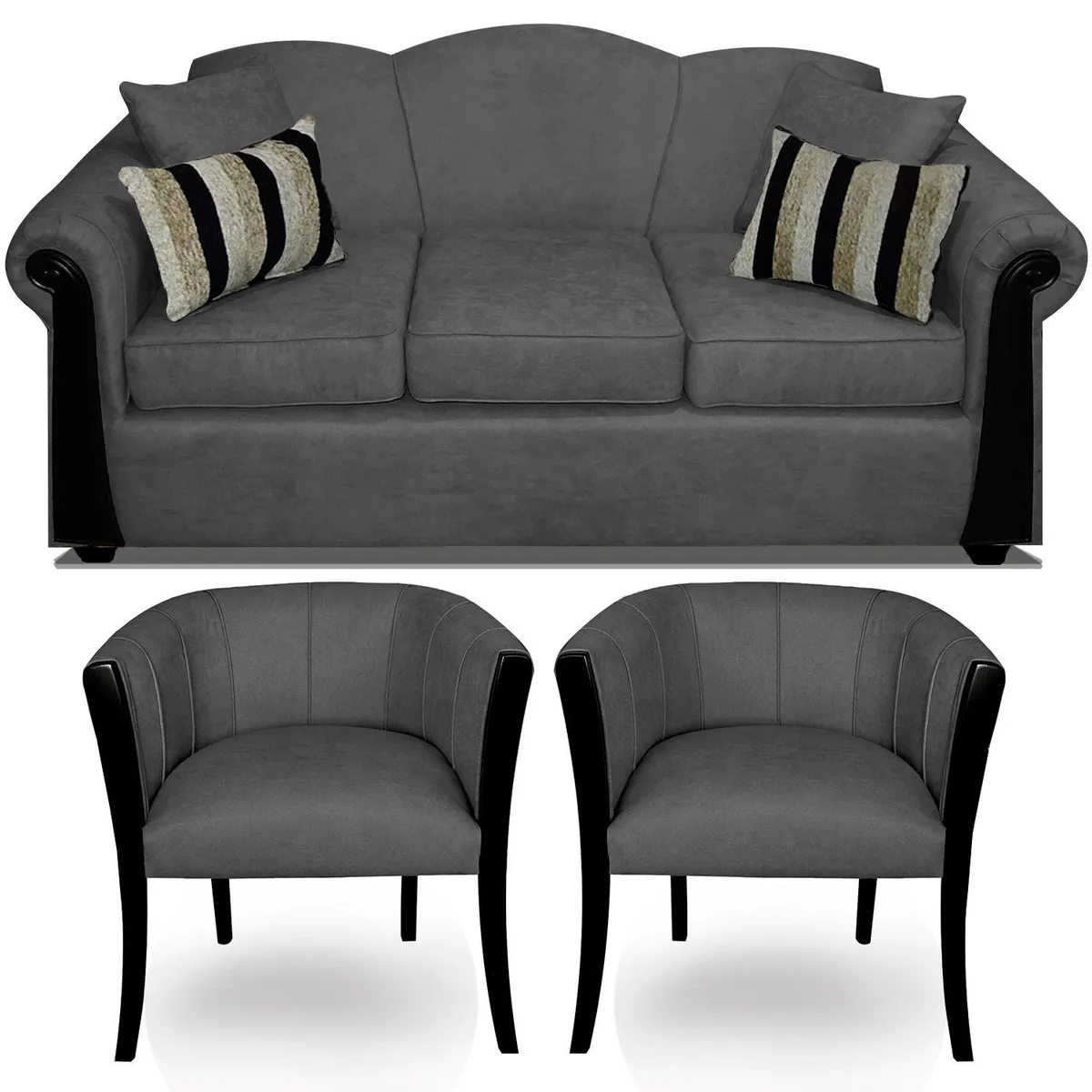 COMERCIALIZADORA ELEGANT DETAIL - Juego De Living Michigan 3 Cuerpos + 2 Sitiales Elegant Detail